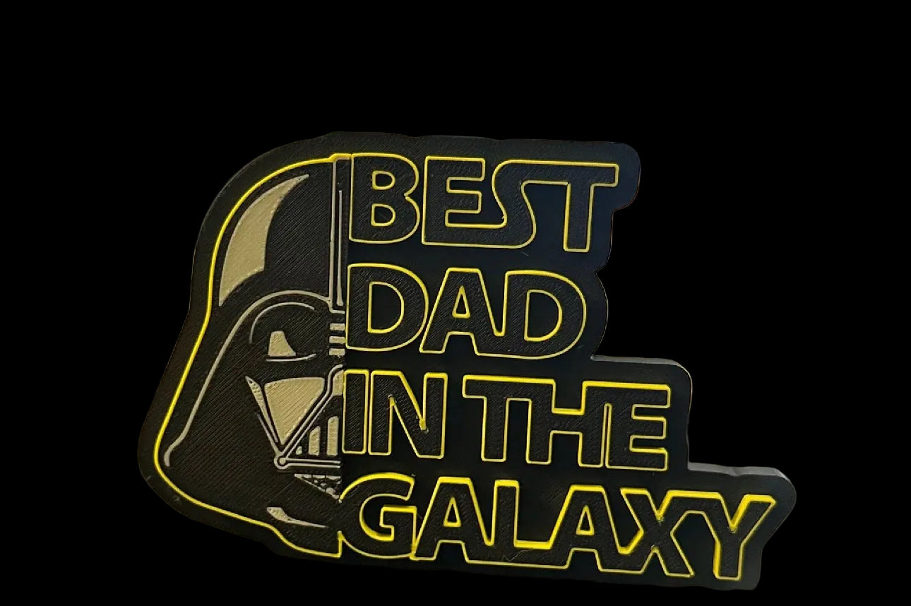 Best Dad In The Galaxy Desk Sign