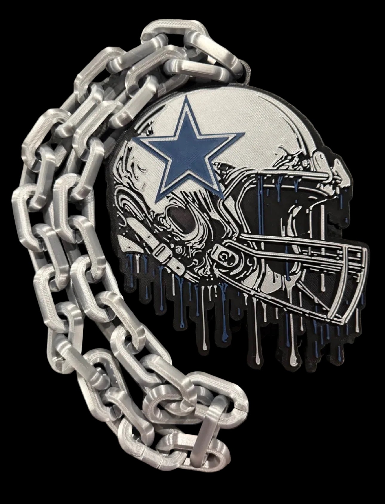 Dallas Cowboys Dripping Helmet Hype Chain