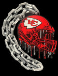 Kansas City Chiefs Dripping Helmet Hype Chain