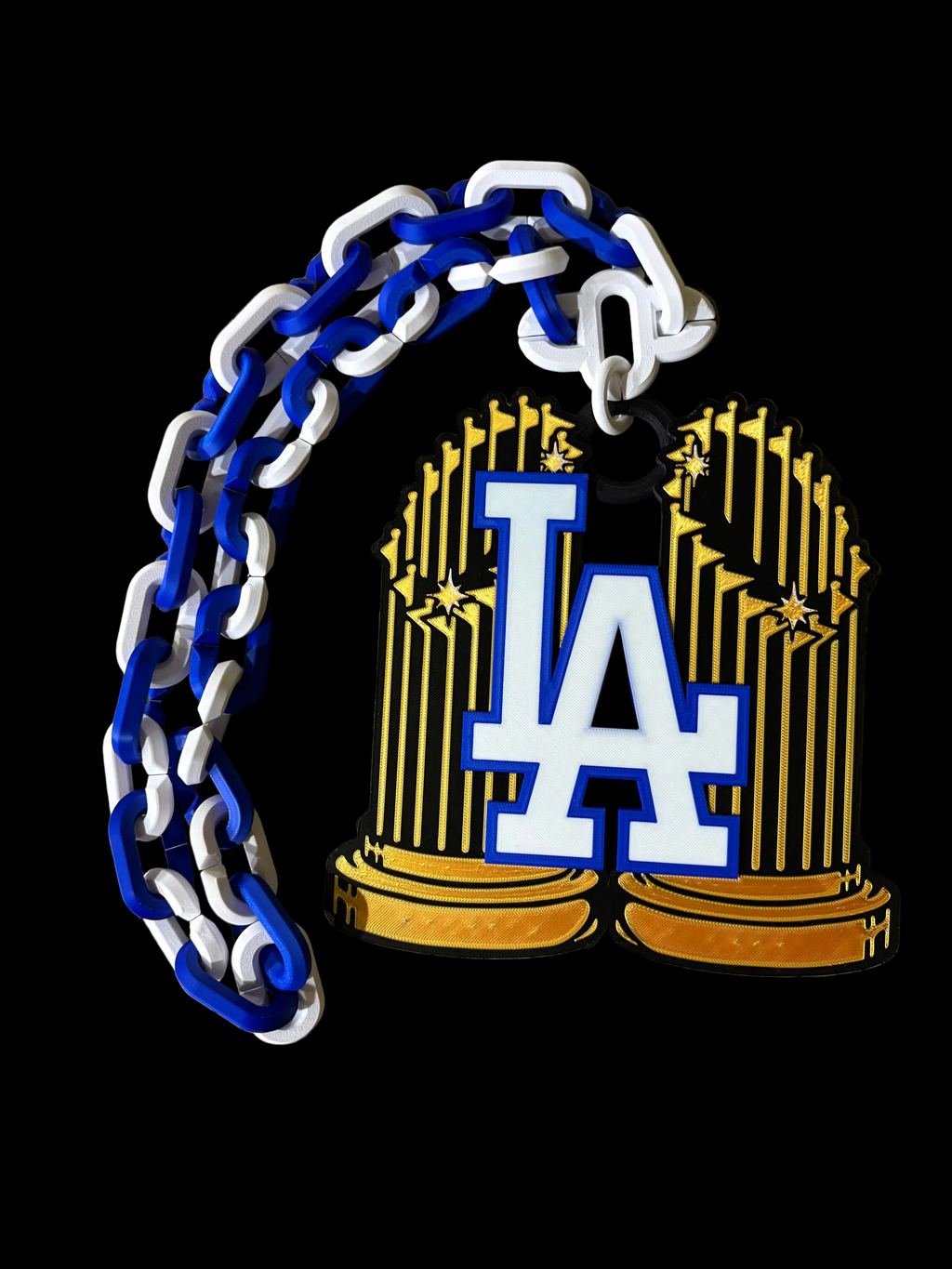 LA Dodgers Back to Back World Series Oversized Hype Chain **FREE SHIPPING**